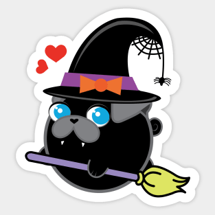 Poopy the Pug Puppy - Halloween Sticker